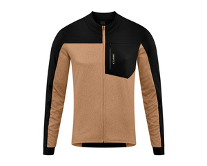 Cube dres ATX Full Zip Jersey CMPT L/S brown black