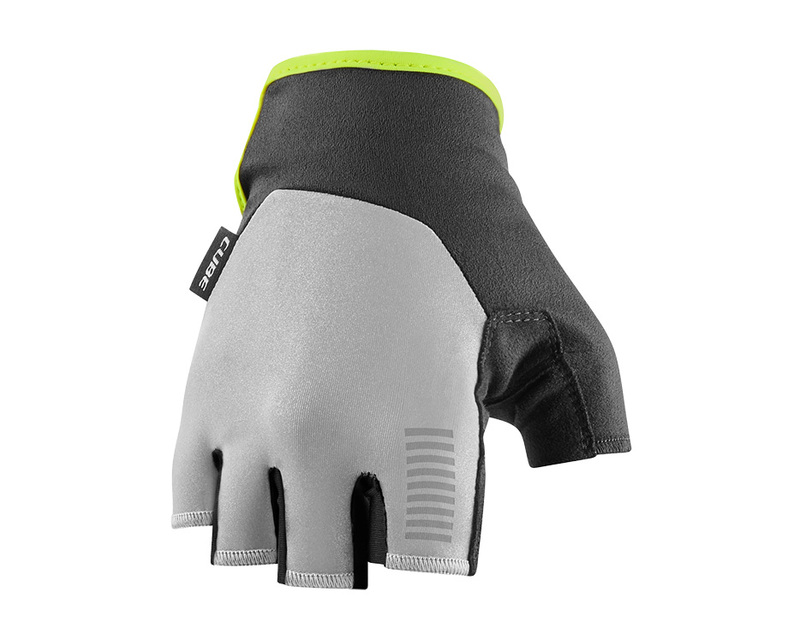 Cube rukavice GLOVES SHORT FINGER X NF, grey yellow