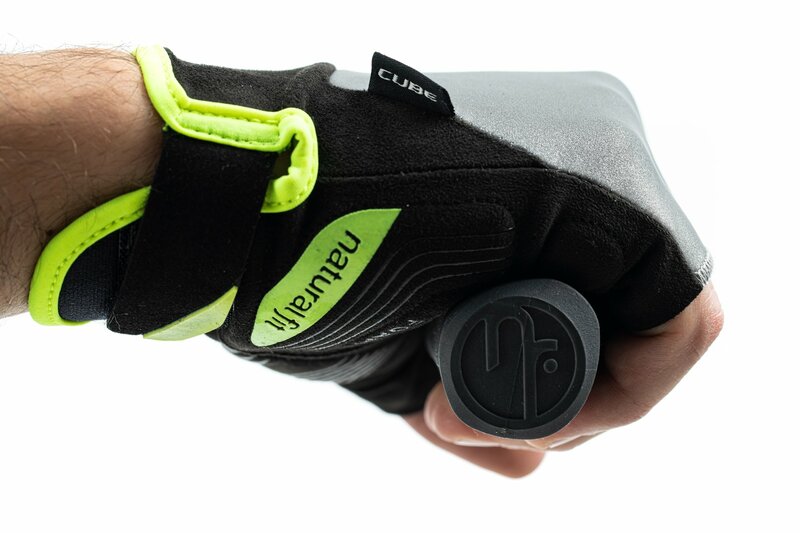 Cube rukavice GLOVES SHORT FINGER X NF, grey yellow