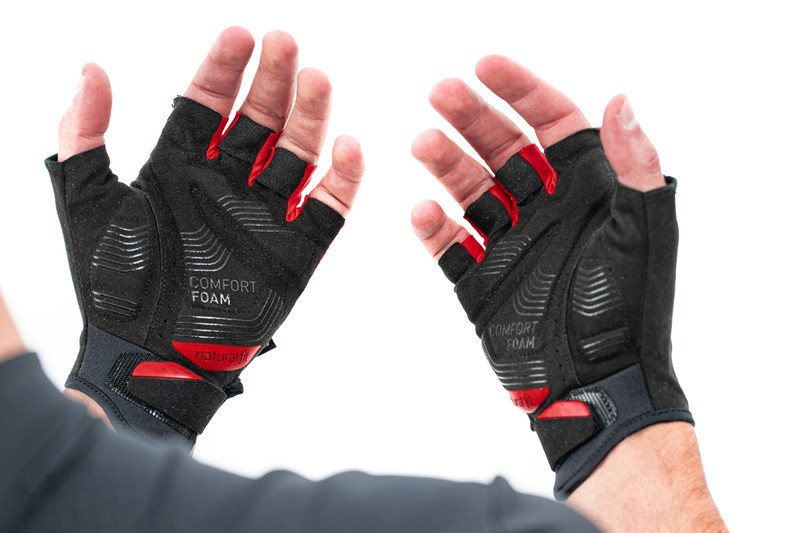 Cube rukavice GLOVES SHORT FINGER X NF, red