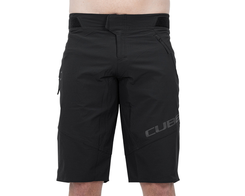 Cube volné kraťasy VERTEX Baggy Shorts X Actionteam, black