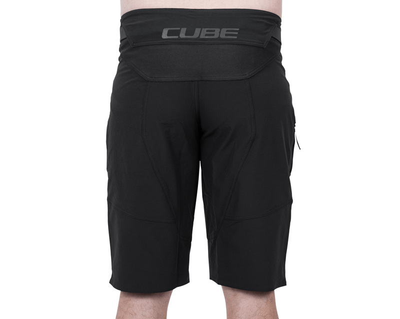 Cube volné kraťasy VERTEX Baggy Shorts X Actionteam, black