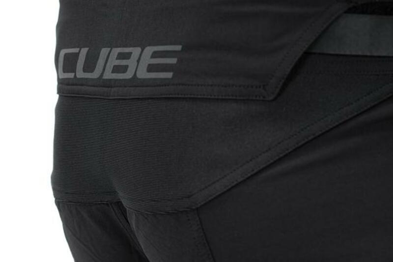 Cube volné kraťasy VERTEX Baggy Shorts X Actionteam, black