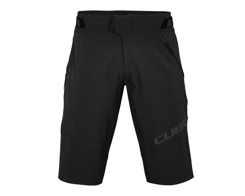 Cube volné kraťasy VERTEX Baggy Shorts X Actionteam, black