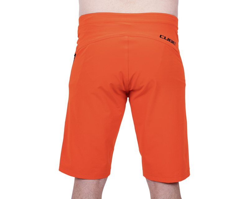 Cube volné kraťasy VERTEX LIGHTWEIGHT BAGGY SHORTS orange