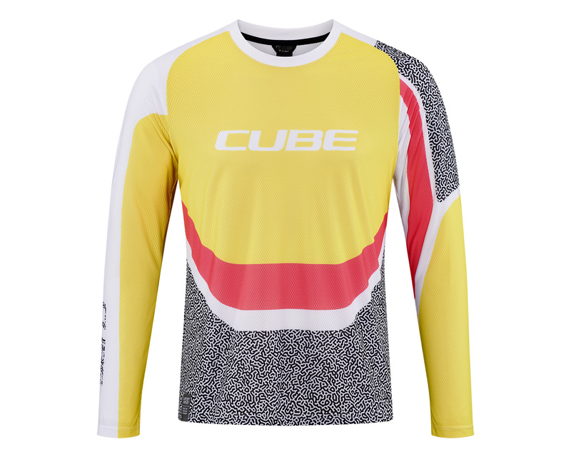 Cube dres VERTEX ROUND NECK L/S yellow pink