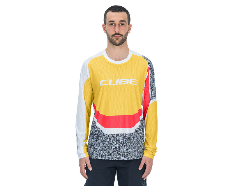 Cube dres VERTEX ROUND NECK L/S yellow pink