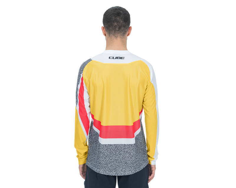 Cube dres VERTEX ROUND NECK L/S yellow pink