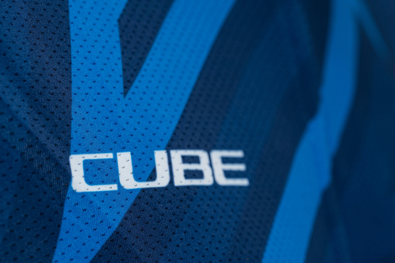 Cube dres ATX JERSEY FULL ZIP CMPT S/S blue