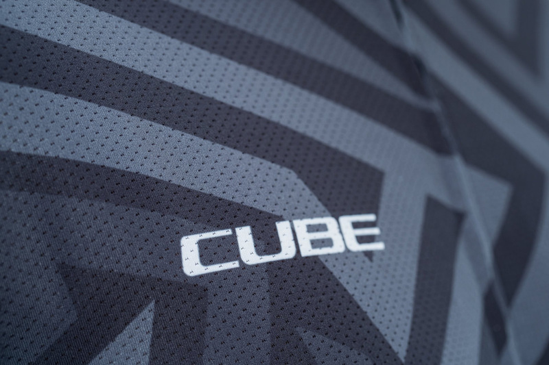 Cube dres ATX JERSEY FULL ZIP CMPT S/S black grey