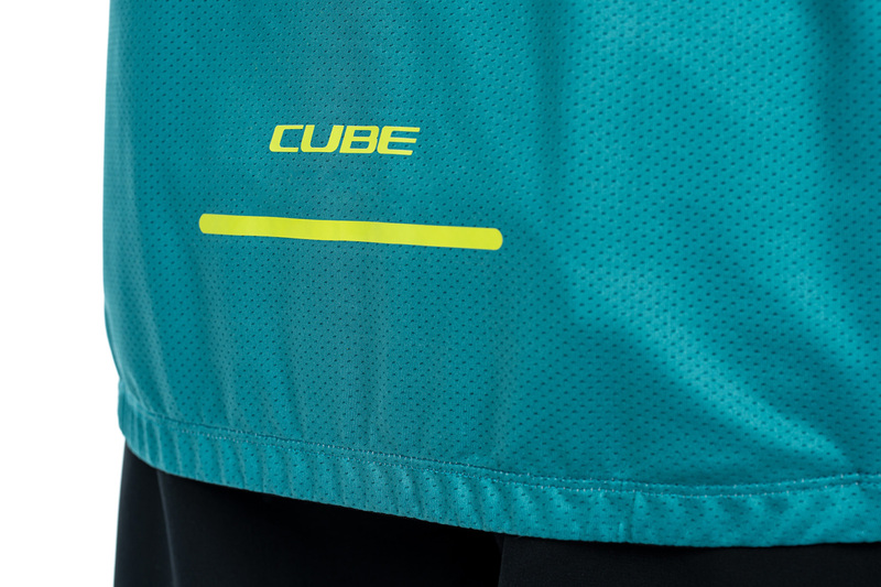 Cube dres ATX HALF ZIP CMPT S/S green lime