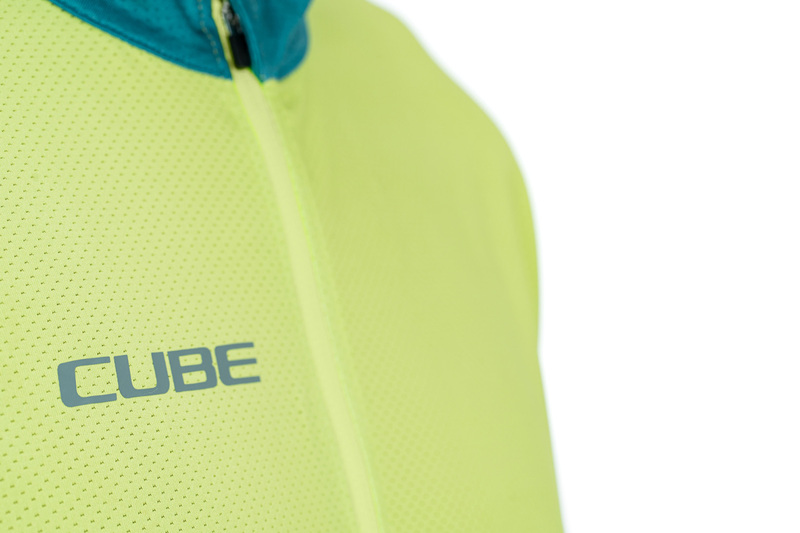 Cube dres ATX HALF ZIP CMPT S/S green lime