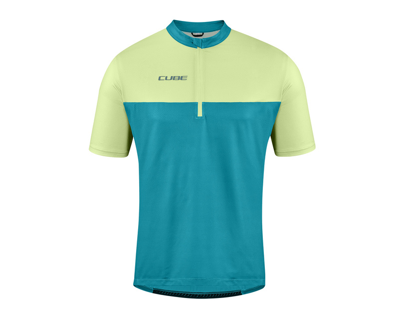 Cube dres ATX HALF ZIP CMPT S/S green lime