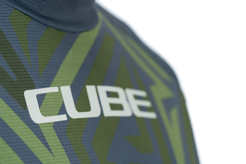 Cube dres ATX ROUND NECK TM L/S olive grey