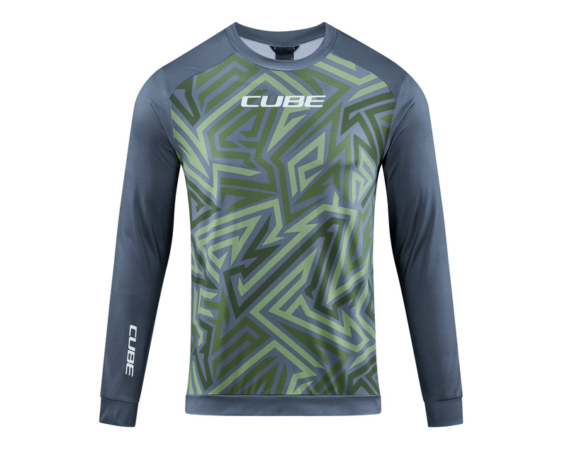 Cube dres ATX ROUND NECK TM L/S olive grey