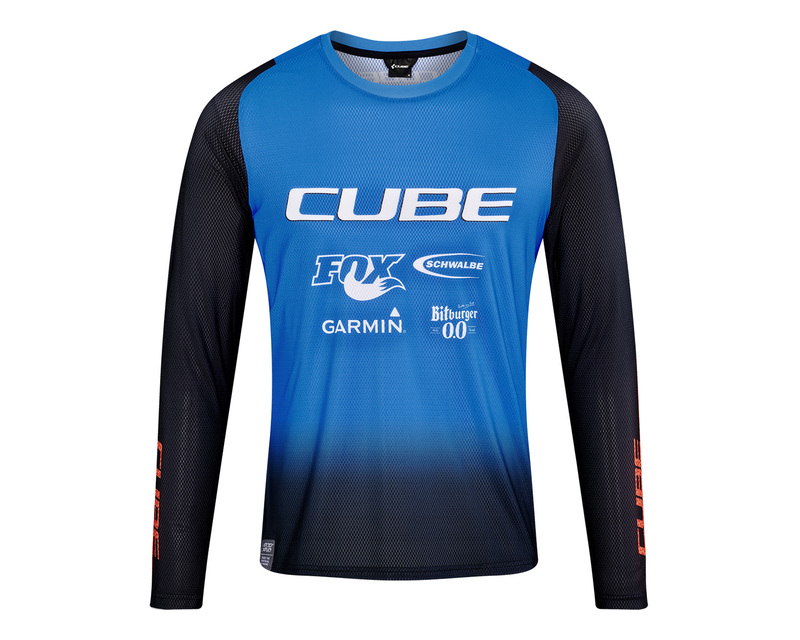 Cube dres VERTEX ROUND NECK X ACTIONTEAM L/S black blue