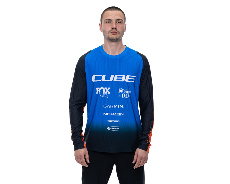 Cube dres VERTEX ROUND NECK X ACTIONTEAM L/S black blue