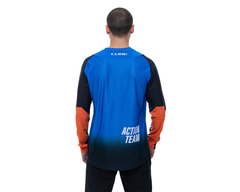 Cube dres VERTEX ROUND NECK X ACTIONTEAM L/S black blue