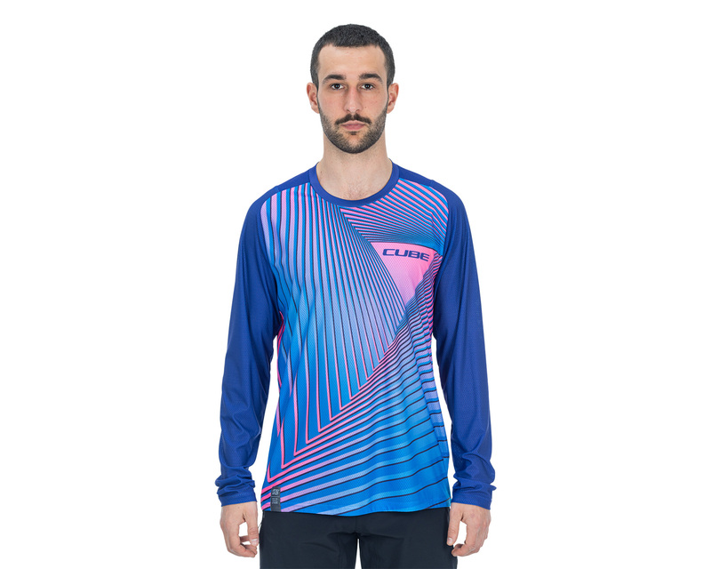 Cube dres VERTEX ROUND NECK L/S blue pink