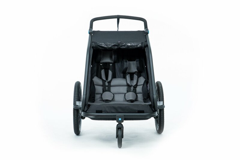 Cube vozík KIDS TRAILER DOUBLE CMPT black