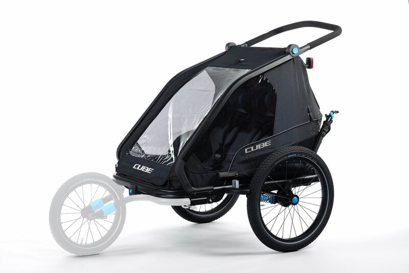 Cube vozík KIDS TRAILER DOUBLE CMPT black