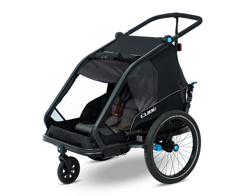 Cube vozík KIDS TRAILER DOUBLE CMPT black