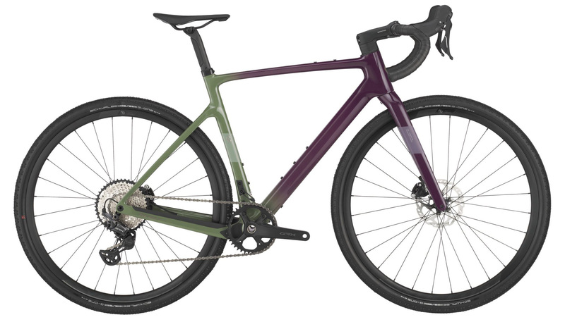 Scott ADDICT GRAVEL 40 olivine green/blackberry purple