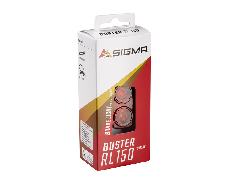 Sigma blikačka zadní BUSTER RL150 USB, černá