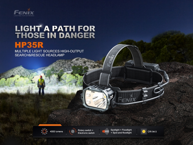 Fenix nabíjecí čelovka Fenix HP35R SAR