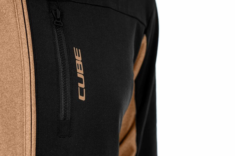 Cube dres ATX Full Zip Jersey CMPT L/S brown black