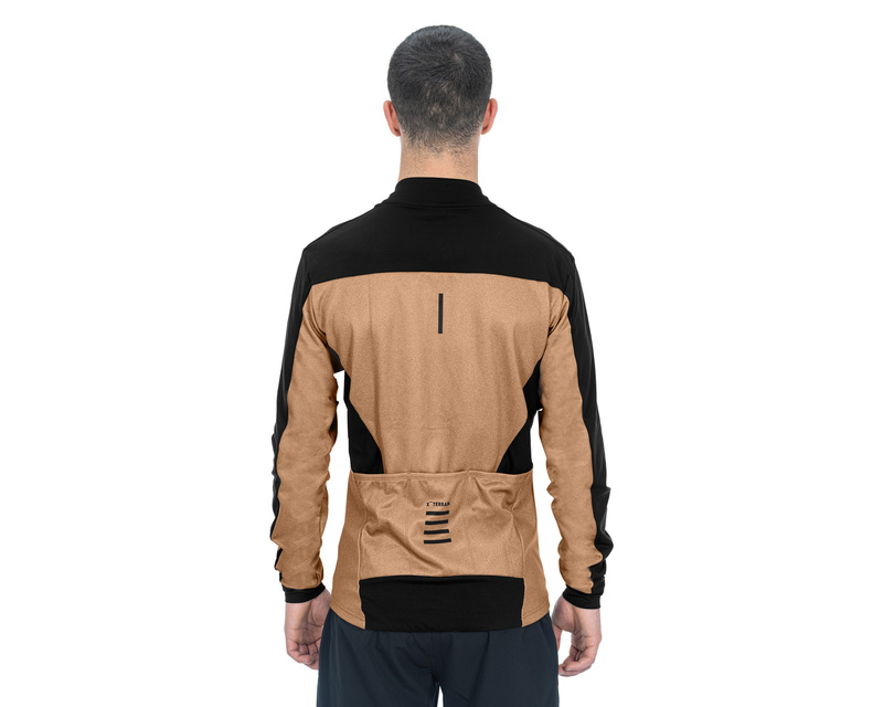 Cube dres ATX Full Zip Jersey CMPT L/S brown black