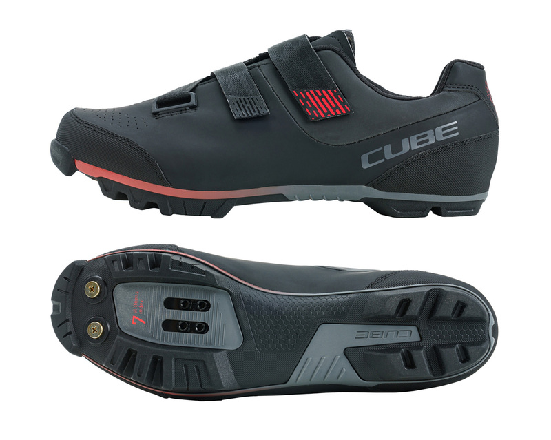 Cube cyklistická obuv MTB PEAK black red