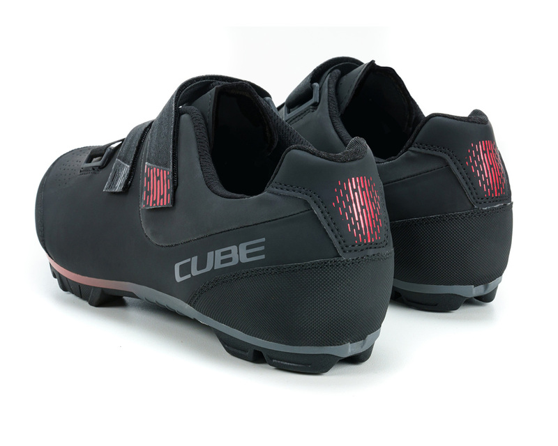 Cube cyklistická obuv MTB PEAK black red