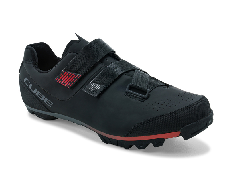 Cube cyklistická obuv MTB PEAK black red